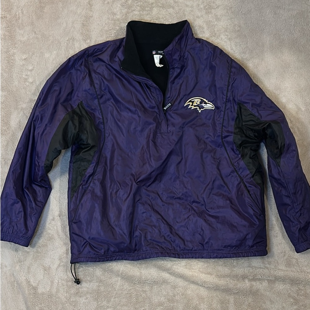 Baltimore Ravens Reversible Fleece/Purple water resistant Quarter-Zip Pullover